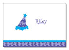Polka Dot Pear Design - Notecards (Party Hat) (1251a)