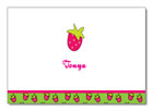 Polka Dot Pear Design - Notecards (Strawberries ) (1253a)
