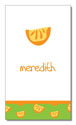 Polka Dot Pear Design - Contact Cards (Oranges) (1254b)