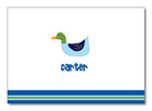 Polka Dot Pear Design - Notecards (Mallard) (1256a)