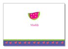 Polka Dot Pear Design - Notecards (Watermelon) (1257a)