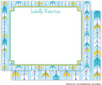 Note Cards/Stationery by Prints Charming - Blue Arrows (Flat)