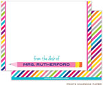 Note Cards/Stationery by Prints Charming - Pink Pencil (Flat)