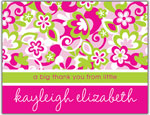 Prints Charming Folded Note Cards - Pink Flower (N9006)