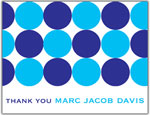 Prints Charming Folded Note Cards - Blue Big Dot (N90106)