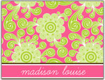 Prints Charming Folded Note Cards - Pink Fun Floral (N9021)
