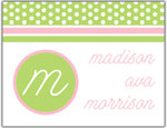 Prints Charming Folded Note Cards - Pink Polka Dot (N9043)