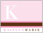 Prints Charming Folded Note Cards - Pink Modern (N9073)