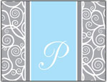 Prints Charming Folded Note Cards - Fun Swirl (N9103)