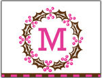 Prints Charming Folded Note Cards - 3 Ring Wreath (N9117)