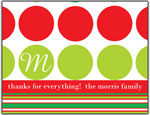 Prints Charming Folded Note Cards - Traditional Stripe (N9119)
