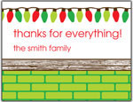 Prints Charming Folded Note Cards - Stockings (N9125)