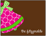 Prints Charming Folded Note Cards - Pink Bell (N9129)