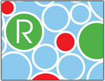 Prints Charming Folded Note Cards - Christmas Bubble (N9133)