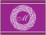 Prints Charming Folded Note Cards - Purple Wreath (N9139)