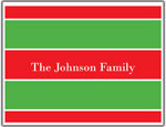 Prints Charming Folded Note Cards - Big Red Stripe (N9150)