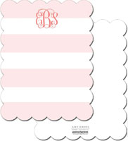 Stationery/Thank You Notes by PicMe Prints (Broad Stripes Blush)