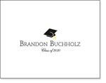 Queen Bee Personalized Stationery/Thank You Notes - Graduation Cap (NC-137)