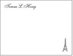 Queen Bee Personalized Stationery/Thank You Notes - Eiffel Tower (CC-29)