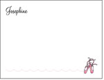 Queen Bee Personalized Stationery/Thank You Notes - Ballet Shoes (CC-39)