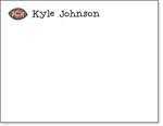 Queen Bee Personalized Stationery/Thank You Notes - Football (CC-54)