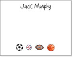 Queen Bee Personalized Stationery/Thank You Notes - Sports (CC-55)