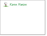 Queen Bee Personalized Stationery/Thank You Notes - Golf (CC-60)