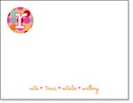 Queen Bee Personalized Stationery/Thank You Notes - Carnival Dots Pink (CC-78)
