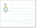 Queen Bee Fill-In Thank You Notes - Birthday Cake (FI-02)