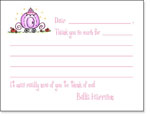 Queen Bee Fill-In Thank You Notes - Princess Carriage (FI-08)