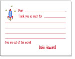 Queen Bee Fill-In Thank You Notes - Rocket Ship (FI-10)