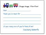 Queen Bee Fill-In Thank You Notes - Train (FI-11)