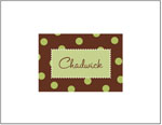 Queen Bee Personalized Stationery/Thank You Notes - Green Postage Stamp (NC-101)