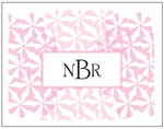Queen Bee Personalized Stationery/Thank You Notes - Asterisk Flower Frame Pink (NC-128)