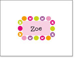 Queen Bee Personalized Stationery/Thank You Notes - Candy Dot (NC-42)