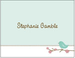 Queen Bee Personalized Stationery/Thank You Notes - Blue Bird (NC-76)