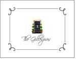 Queen Bee Personalized Stationery/Thank You Notes - Black Door (NC-84)