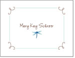 Queen Bee Personalized Stationery/Thank You Notes - Dragonfly (NC-87)