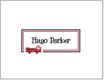 Queen Bee Personalized Stationery/Thank You Notes - Fire Engine (NC-94)