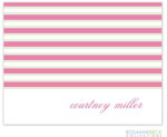 Rosanne Beck Stationery - Preppy Stripe - Pink