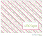 Rosanne Beck Stationery - Oxford Pink & Green Stripes