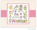 Rosanne Beck Stationery - Oh Baby - Pink