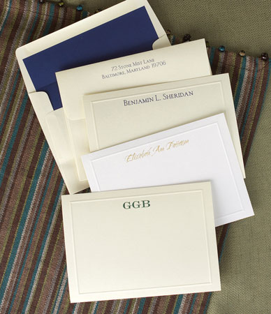 Rytex Signature Style Stationery - Elegant Embossed Border Cards (B4-44)