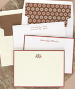 Rytex Stationery - Pink And Brown Hand Bordered Cards (RY-B3-25-26-p30)