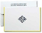 Rytex Signature Style Stationery - Saffron Hand Border Notes (C4-82)