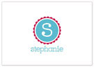 Stationery/Thank You Notes by Stacy Claire Boyd - Simply Scalloped - Aqua (Folded)