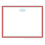Stacy Claire Boyd Stationery - Dark Teal Dot Scallop (57223)