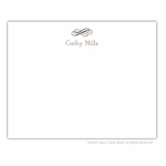 Stacy Claire Boyd Stationery - French Blue Thank You (7116)