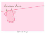 Take Note Designs - Stationery/Thank You Notes (Pink Onsie)
