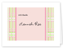 Take Note Designs Thank You Notes - Panel Thank You Pink Plaid (B-0901)